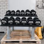 Atx urethane dumbells set + dumbells opberg rack, Sport en Fitness, Ophalen, Zo goed als nieuw