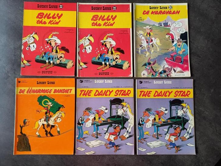 Strips Lucky Luke, Boeken, Stripverhalen, Gelezen, Ophalen of Verzenden