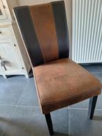 Bruin lederen eetstoelen, Huis en Inrichting, Stoelen, Ophalen, Bruin, Leer, Vijf, Zes of meer stoelen