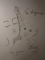 Jean Cocteau. 1957. Oude gravure., 1980 tot heden, Ophalen of Verzenden, Zo goed als nieuw, Prent