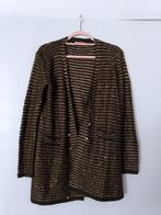 Kakigroene/goudkleurige vest Flam Mooe maat M/L, Kleding | Dames, Truien en Vesten, Ophalen, Gedragen, Maat 38/40 (M)
