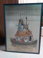 Poster voor kinderkamer "Ark van Noach" in aluminium kader, Ophalen, Gebruikt