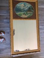 spiegel met landschapfoto, Antiek en Kunst, 50 tot 100 cm, Minder dan 100 cm, Rechthoekig, Ophalen