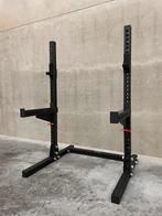 Heavy duty squat/bench stands met spotter arms, Sports & Fitness, Équipement de fitness, Enlèvement ou Envoi, Jambes, Neuf