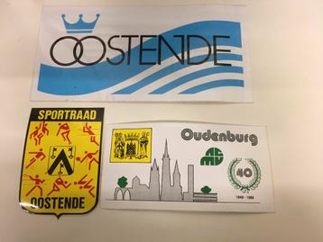 Stickers Oostende en Oudenburg beschikbaar voor biedingen