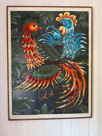 Peinture ceramique - coq wallon beschikbaar voor biedingen