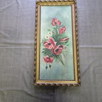 Olieverf op doek - Klaprozen beschikbaar voor biedingen