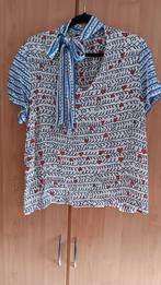 blouse Caroline Biss, Kleding | Dames, Blouses en Tunieken, Ophalen, Blauw, Maat 42/44 (L), Zo goed als nieuw