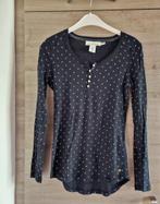 T-shirt longues manches H&M taille M, Maat 38/40 (M), H&M, Blauw, Ophalen of Verzenden