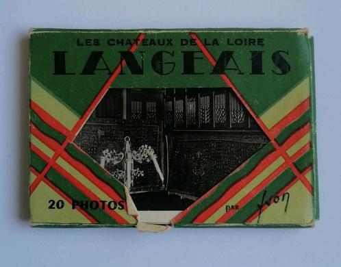 Langeais - les chateaux de la Loire - doosje 20 foto's, Verzamelen, Foto's en Prenten, Gebruikt, Foto, Gebouw, Voor 1940, Ophalen of Verzenden
