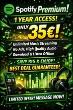 SPOTIFY 1 AN POUR 35€, Enlèvement, Neuf