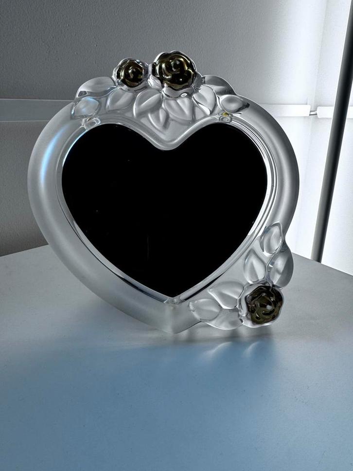 Gouden roze glazen fotolijst met hart — 1313 cm, Audio, Tv en Foto, Fotografie | Fotolijsten, Zo goed als nieuw, Ophalen of Verzenden