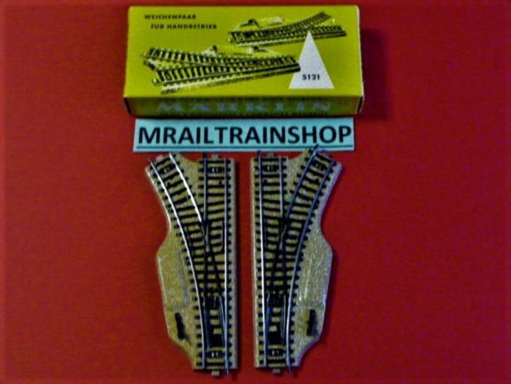 5121(5122/5123) MARKLIN- AIGUILLAGES MANUELLE/HANDBEDIENDE W, Hobby en Vrije tijd, Modeltreinen | H0, Gebruikt, Rails, Wisselstroom