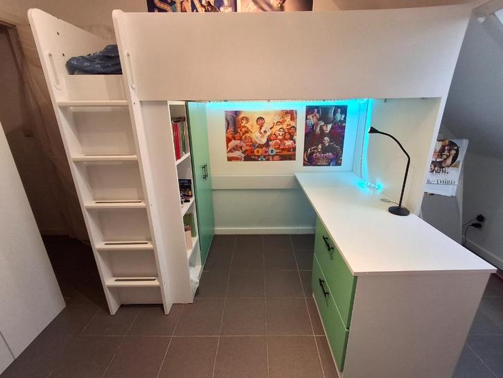 Hoogslaper, Kinderen en Baby's, Kinderkamer | Stapelbedden en Hoogslapers, Zo goed als nieuw, Hoogslaper, Ophalen