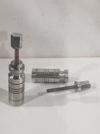 Vintage set deurknoppen , jaren 70 . Groot zwaar deurgreep, Ophalen of Verzenden, Gebruikt, Klink of Kruk