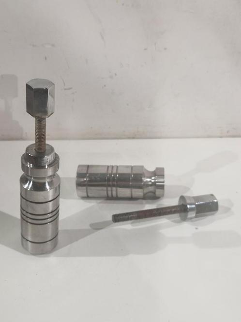 Vintage set deurknoppen , jaren 70 . Groot zwaar deurgreep, Doe-het-zelf en Bouw, Hang- en Sluitwerk, Gebruikt, Klink of Kruk