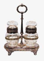 Set de table victorien en métal argenté., Enlèvement ou Envoi