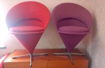 Chaise vintage design Verner Panton Cone Chair knoll  beschikbaar voor biedingen