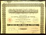 Union Minière Indochinoise 1928, Ophalen of Verzenden, 1920 tot 1950, Aandeel