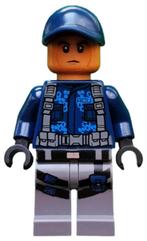 Lego figuur jw001 ACU Trooper Jurassic world / 60, Ophalen of Verzenden, Zo goed als nieuw, Losse stenen, Lego