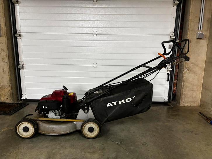 Grasmaaier Honda motor, Tuin en Terras, Grasmaaiers, Gebruikt, Benzine-grasmaaier, 50 cm of meer, Cirkelmaaier, Opvangzak, Versnellingen