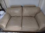 Echt lederen 2 zit, Huis en Inrichting, Fauteuils, Ophalen of Verzenden, Zo goed als nieuw