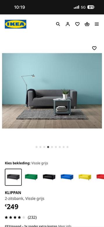 Ikea zetel ( Klippan ), Enlèvement, Comme neuf