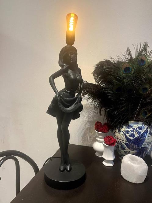 Vintage grote Pin up dame tafellamp retro -boudoir, Maison & Meubles, Lampes | Lampes de table, Utilisé, 50 à 75 cm, Autres matériaux