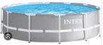 Intex zwembad + zandfilter + afdekzeil, Ophalen, 80 tot 120 cm, Rond, Zo goed als nieuw