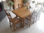 !!! STOP !!! Table chêne vintage + 6 chaises, Ophalen, Zo goed als nieuw, Fermette, 6 tot 8 stoelen
