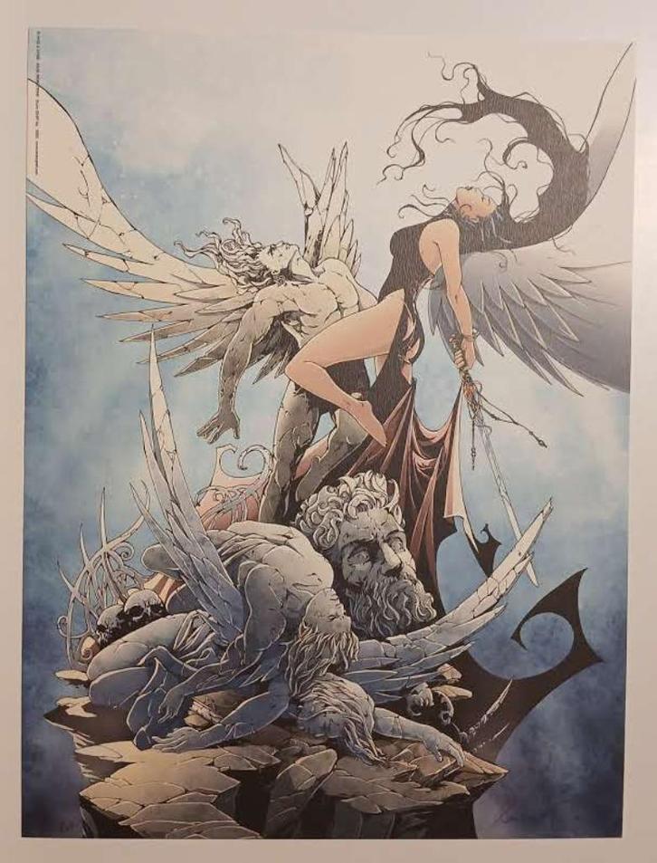 BD sérigraphie Paradis perdu Ange et Xavier 2005 signée TTB, Collections, Personnages de BD, Neuf, Image, Affiche ou Autocollant