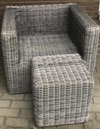 Lounge zetel kubus met poef (of tafeltje), Tuin en Terras, Tuinbanken, Ophalen of Verzenden