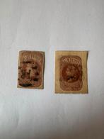 Lot 2 Oude postwaardestukken UK Half Penny (Queen Victoria), Ophalen of Verzenden
