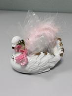 Porseleinen zwaan of duif beeldje decoratie – 14 cm lang, Ophalen of Verzenden, Zo goed als nieuw, Dier