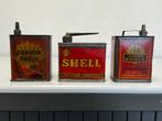 Bidons d'huile SHELL Junior, Collections, Marques & Objets publicitaires, Emballage, Utilisé, Enlèvement ou Envoi