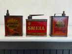 SHELL Junior olie blikjes, Ophalen of Verzenden, Gebruikt, Verpakking