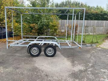 Gesloten aanhangwagen  3M50 1M75 ongeremnd tot 750KG beschikbaar voor biedingen