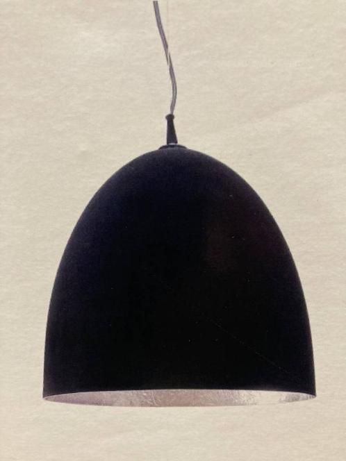 3 x Hanglamp zwarte kap zilver binnekant, Huis en Inrichting, Lampen | Hanglampen, Nieuw, Minder dan 50 cm, Kunststof, Ophalen of Verzenden
