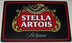 STELLA ARTOIS : Metalen Bord Logo Stella Artois Bier Belgium, Collections, Marques de bière, Panneau, Plaque ou Plaquette publicitaire