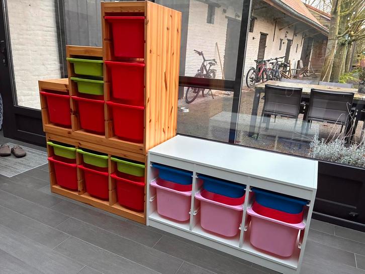 3 Opbergkasten Trofast, Huis en Inrichting, Kasten | Lockerkasten, Gebruikt, Ophalen