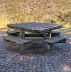 houten picknicktafel Octo, Tuin en Terras, Picknicktafels, Ophalen, Gebruikt, Vierkant, Hout