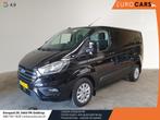 Ford Transit Custom 130pk Automaat Trend L1H1 Airco Navi Cru, Auto's, Bestelwagens en Lichte vracht, Automaat, Zwart, Parkeersensor