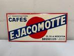 Jaqmotte cafe blikken bord wit/rood 1937, Verzamelen, Ophalen of Verzenden, Zo goed als nieuw