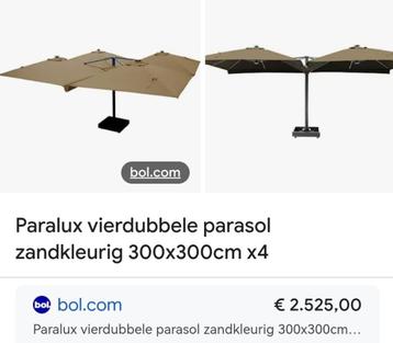 Parasol, Tuin en Terras, Ophalen, Nieuw, Meer dan 4 meter, Parasolvoet