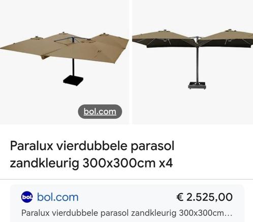Parasol, Tuin en Terras, Parasols, Nieuw, Parasolvoet, Meer dan 4 meter, Ophalen