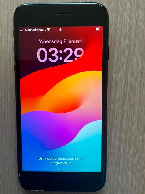 iPhone SE2 zwart 128Gb, Telecommunicatie, Mobiele telefoons | Apple iPhone, Gebruikt, 128 GB, Zonder abonnement, Zonder simlock