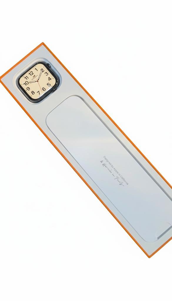 APPLE WATCH HERMES SERIES 7 45 mm, Handtassen en Accessoires, Smartwatches, Zo goed als nieuw, iOS, Zwart, Afstand, Calorieverbanding