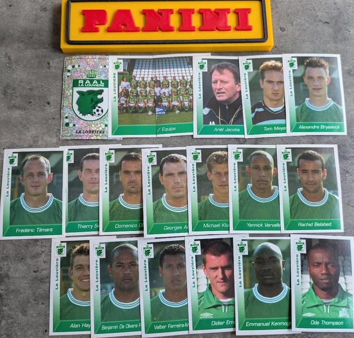 PANINI STICKERS 19X FOOTBALL 2003 LA LOUVIERE VOETBAL, Hobby en Vrije tijd, Stickers en Plaatjes, Nieuw, Verzenden