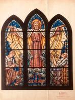 Glas-in-lood ontwerpen, art-déco, Sint-Jozef, L. Rotta, Ophalen of Verzenden
