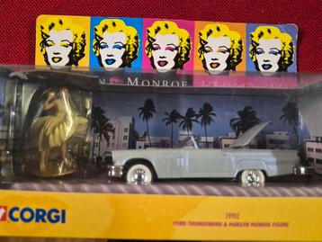 Marilyn Monroe. Corgi. Ford Thunderbird. beschikbaar voor biedingen